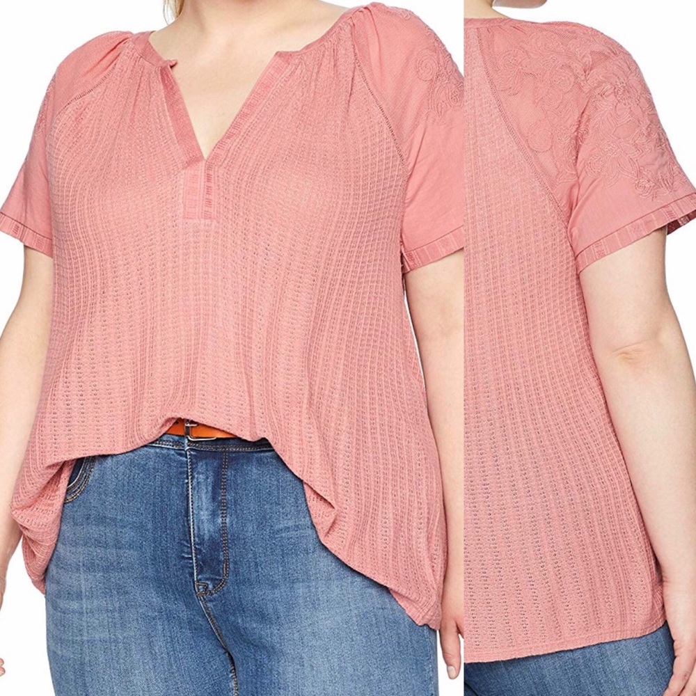 Lucky Brand Floral Drop Needle Blouse (NW4) - Picture 8 of 8